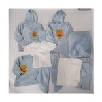 新生儿襁褓套装工厂-8件男女通用冬季服装法兰绒0-6个月