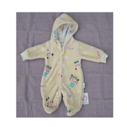 婴儿必备品工厂-男女通用法兰绒连体衫工装裤灯芯绒连体衣冬季