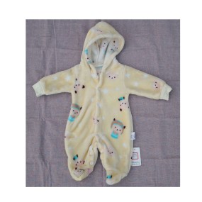 婴儿必备品工厂-男女通用法兰绒连体衫工装裤灯芯绒连体衣冬季