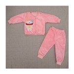 婴儿冬季服装厂家-纯色法兰绒棉质新生儿服装套装