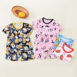 幼儿服装工厂-1-6年夏季棉质服装衬衫短裤套装两件套
