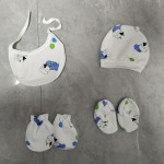 新生儿冬季服装供应商-12件卡通印花保暖婴儿套装