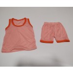 婴儿服装套装厂家-2件套夏季无袖上衣短裤男女通用服装