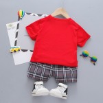 婴儿幼儿服装工厂-1-4T恐龙训练短裤T恤服装夏季