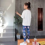 女婴打底裤工厂-3-12年弹力裤卡通印花夏季裤子