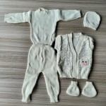 时尚婴儿毛衣供应商-批发5件钩针粗针织套装