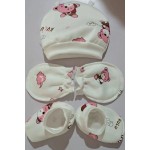 婴儿配饰套装厂家-防抓手套和袜子套装多色套装