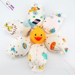 婴儿手套厂家-新生儿防抓弹性腕部柔软连指手套0-6个月