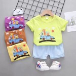 幼儿夏季连衣裙厂家-精品花卉连衣裙上衣短裤女婴套装