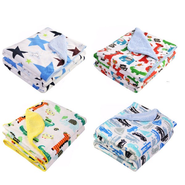 超柔软婴儿毯厂家-貂皮和雪尔帕幼儿男孩毯育儿室