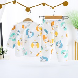 新生儿襁褓套装厂家-2件套连体衣裤子套装幼儿男女通用礼品套装