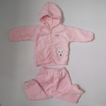 婴儿冬季服装供应商-2件套雪地服法兰绒裤子夹克冬季外套