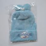 儿童冬季帽供应商-1-3年聚酯棉羊毛帽卡通设计帽