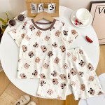 幼儿服装工厂-1-6年夏季棉质服装衬衫短裤套装两件套