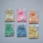 儿童冬季帽供应商-1-3年聚酯棉羊毛帽卡通设计帽