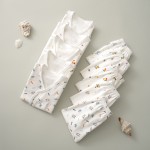 新生儿医院套装供应商-男女通用100%棉长袖纽扣上衣和裤子