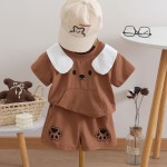 幼儿男孩服装厂家-2件卡通短袖棉质T恤T恤