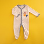 婴儿连体衣工厂-贴身连脚棉质连体长袖连体衣服装