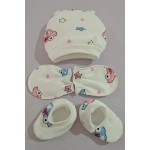 婴儿配饰套装厂家-防抓手套和袜子套装多色套装