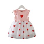 小女孩连衣裙供应商-1-7年无袖独角兽芭蕾舞裙薄纱裙