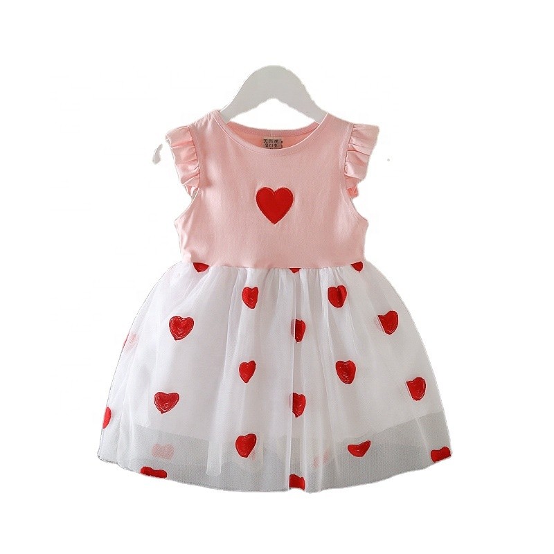 小女孩连衣裙供应商-1-7年无袖独角兽芭蕾舞裙薄纱裙