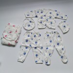 婴儿襁褓套装供应商-5件套舒适礼品套装0-3个月男女通用品牌服装