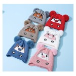 婴儿冬季帽供应商-0-3年棉质男孩无檐帽秋季女孩圣诞无檐帽