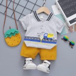 婴儿服装供应商-100%棉2022夏季幼儿睡衣睡眠服装衬衫