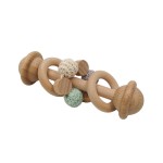 木质婴儿牙胶供应商-DIY早教练习抓握玩具榉木