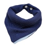 婴儿三角围兜厂家-四层棉纱布料吸收性口水巾