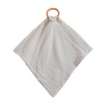 婴儿牙胶毛巾工厂-热销4层棉布围兜榉木玩具