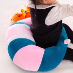 婴儿支撑座工厂-热销毛绒学习座动物沙发椅