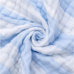 新生儿浴巾厂家-棉纱儿童带帽毯6层