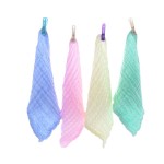 棉纱毛巾工厂-柔软6层纱布方巾30x30洗脸毛巾