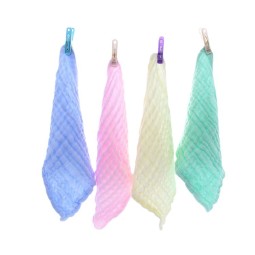 棉纱毛巾工厂-柔软6层纱布方巾30x30洗脸毛巾