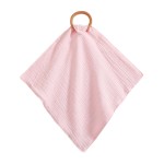 婴儿牙胶毛巾工厂-热销4层棉布围兜榉木玩具