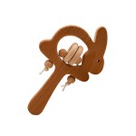 婴儿牙胶玩具厂家-热销推车木质卡通动物形状