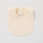 婴儿口水巾工厂-U型4层纱布棉纱透气棉质围兜