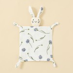 婴儿安抚布供应商-棉纱布围兜玩偶睡眠舒适兔子