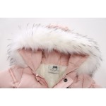 婴儿冬季连体衣供应商-批发定制男孩女孩毛领带帽连体衣