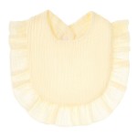 婴儿棉纱围兜供应商-16色定制棉纱布蕾丝新生儿口水巾