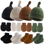 新生儿医院帽工厂-批发春秋纯色防抓帽