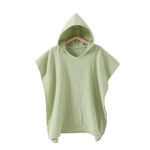 婴儿带帽浴巾供应商-棉质柔软4层棉纱毯浴巾包裹