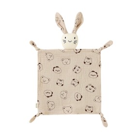 Baby Soothing Cloth Supplier - Cotton Gauze Bibs Doll Sleeping Comfort Rabbit