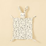 婴儿安抚布供应商-棉纱布围兜玩偶睡眠舒适兔子