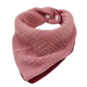 婴儿三角围兜厂家-四层棉纱布料吸收性口水巾