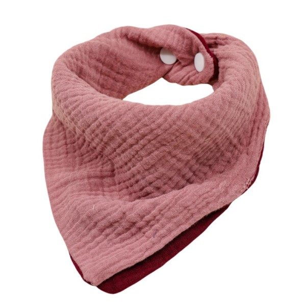 婴儿三角围兜厂家-四层棉纱布料吸收性口水巾