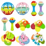 婴儿摇铃生产厂家-柔软橡胶沙锤曼哈顿球