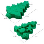 圣诞模具供应商-硅胶树姜饼雪花