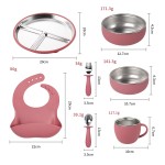 婴儿餐盘生产厂家-304不锈钢吸盘不含BPA